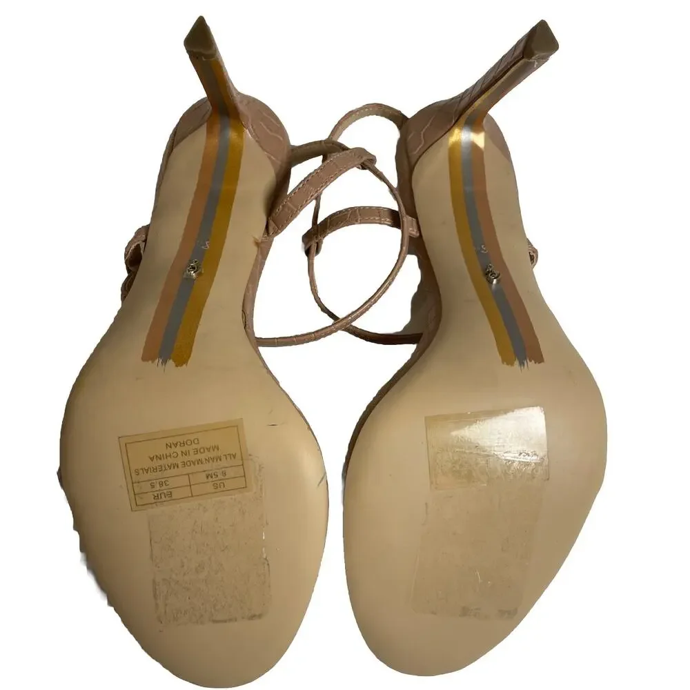 Sam Edelman Doran Heels Sz 8.5 Color: Nude Classic High Heeled Stiletto Sandal